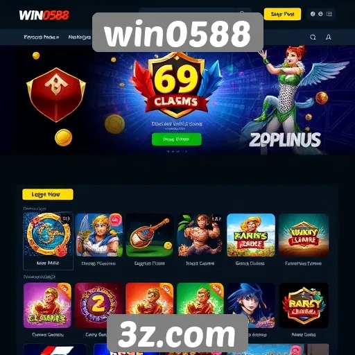 Experiência do usuário no site de jogos win0588