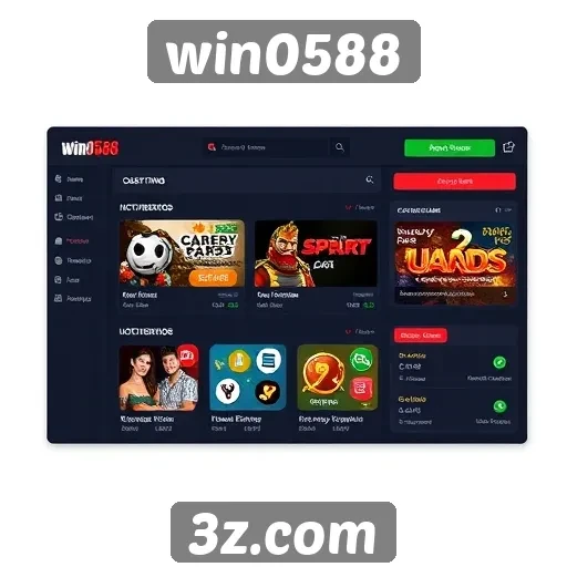 Análise da interface do usuário do site win0588